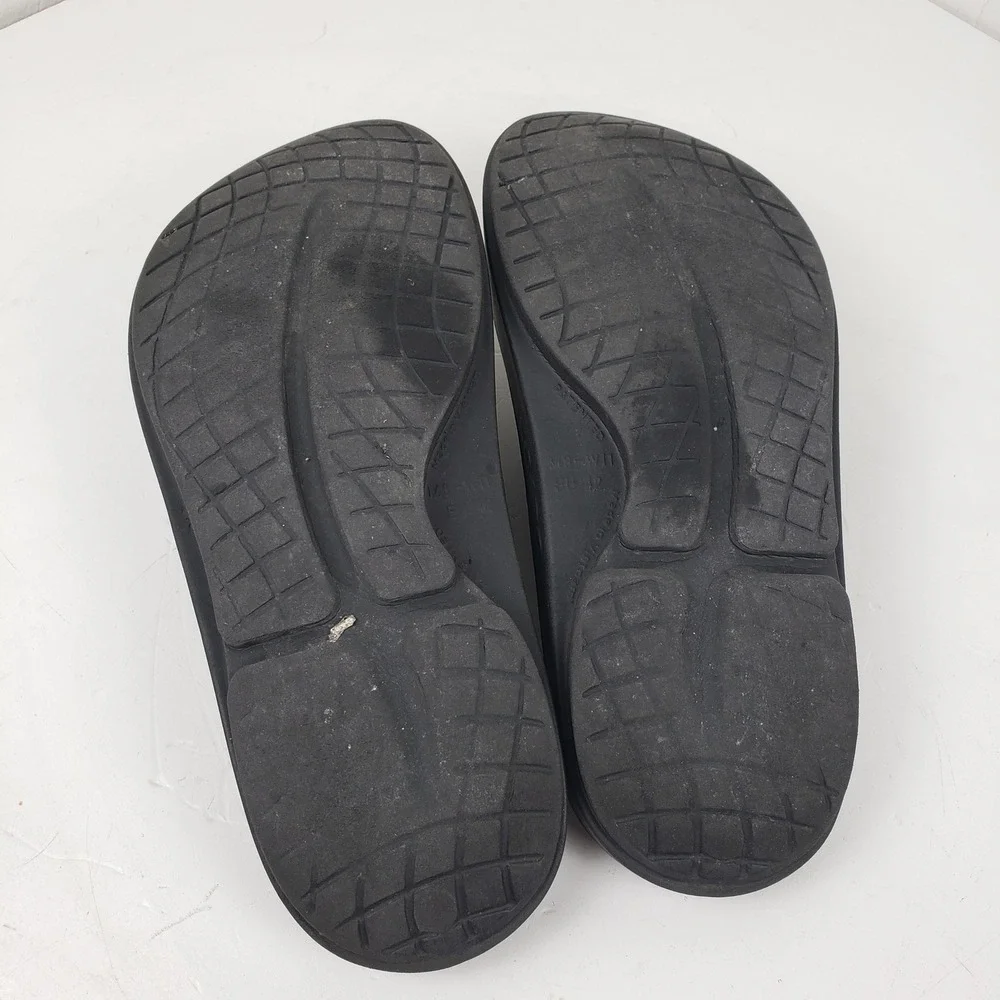OOFOS OOriginal Sport Recovery Sandals Black Graphite Mens 9 Womens 11 EU 42